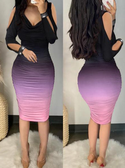 Ombre Bodycon Dress